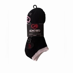 Ecko Red Womens Flat Knit Socks 5 Pack NWT